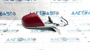 Side Mirror Right Tesla Model 3 18-20 13+1 Pins, Heated, Red PPMR, Chrome