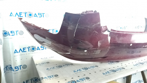 Rear bumper bare Tesla Model 3 18- red PPMR, torn, rubbed on the spare part