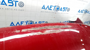Rear bumper bare Tesla Model 3 18- red PPMR, torn, rubbed on the spare part