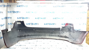 Rear bumper bare Tesla Model 3 18- red PPMR, torn, rubbed on the spare part