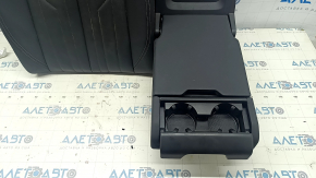 Rear row of seats 2nd row Audi A6 C8 19 - leather dark gray with black, for dry cleaning, pokes on leather, tear
