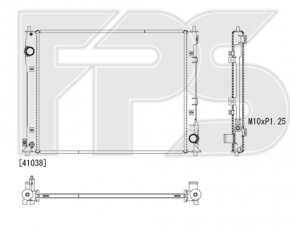 Radiator cooling water Honda Civic X FC 16-21 2.0 KOYORAD Japan