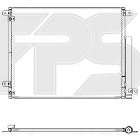 Air conditioner radiator condenser Honda Civic X FC 16-21 2.0 KOYORAD Japan