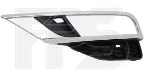 Front bumper grille right Honda CRV 15-16 chrome under fog lights