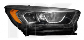 Headlight front left complete Ford Escape MK3 17-19 rest, halogen+led, dark