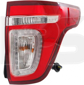Left lamp Ford Explorer 11-15 prerest halogen Halogen