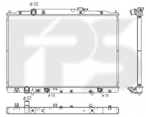 Radiator cooling water Acura MDX 07-13