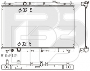 Radiator cooling water Honda CRV 12-14 2.4