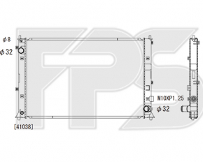 Radiator cooling water Honda Civic X FC 16-21 1.5T