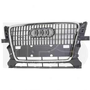 Radiator grill Audi Q5 8R 09-12 prerest Black with chrome mold