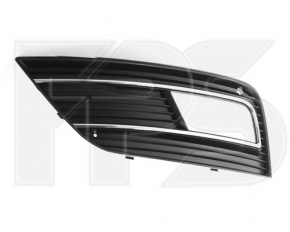 Front bumper grille right Audi A4 B8 13-16 rest with chrome