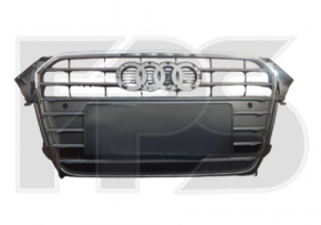 Radiator grille assembly Audi A4 B8 13-16 rest gloss