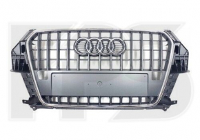 Radiator grill assembly Audi Q3 15 without parking sensors
