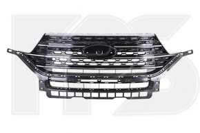 Grille radiator grill with frame Ford Explorer 20 - black matte with chrome moldings