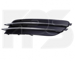Front bumper grille right Audi A6 C7 12-15 chrome stripes