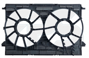 Diffuser radiator shroud bare Audi Q7 16- 2.0T, 3.0T for 2 fans 800W
