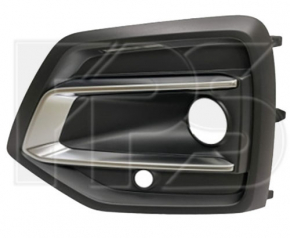 Front bumper grille right Audi Q5 80A 21-24 with chrome, black matte