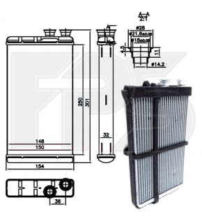 Heater radiator heater Audi Q5 80A 18-24