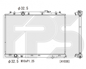 Radiator cooling water Acura MDX 14-20 FPS