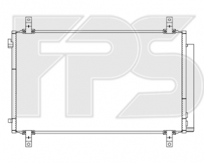 Air Conditioner Radiator Condenser Acura MDX 14-18 FPS