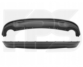 Rear bumper lip Ford Fusion mk5 19-20 for 1 exhaust without chrome tip FPS