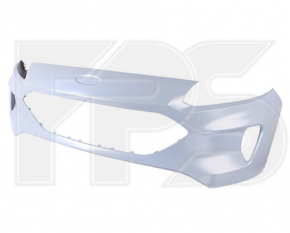 Front bumper bare Ford Escape MK4 20-22 without parking sensors, without headlight washers