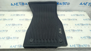 Front right interior mat Audi A6 C8 19- black rubber