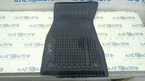 Front right interior mat Audi A6 C8 19- black rubber