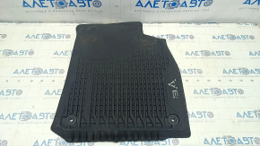 Front left interior mat Audi A6 C8 19- black rubber