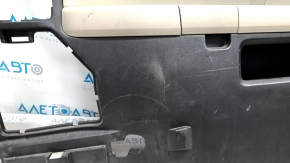 Left arch trim Toyota Sequoia 08-16 black, with beige insert, with beige armrest, scratches, tear, broken guides