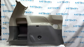 Left arch trim Toyota Sienna 11-14 dark gray, with beige insert, without curtain, rubbed, scratches