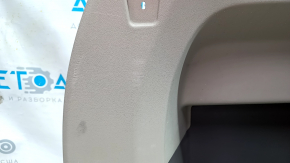 Left arch trim Toyota Sienna 11-14 dark gray, with beige insert, without curtain, rubbed, scratches