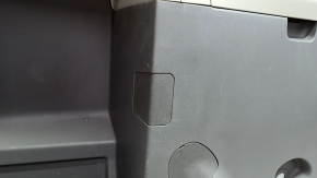 Left arch trim Toyota Sienna 11-14 dark gray, with beige insert, without curtain, rubbed, scratches