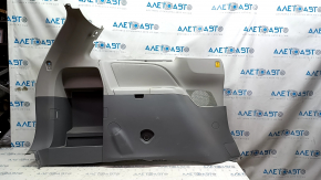 Left arch trim Toyota Sienna 11-14 dark gray, with gray insert, with curtain, rubbed, fasteners soldered off, scratches
