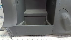 Left arch trim Toyota Sienna 11-14 dark gray, with gray insert, with curtain, rubbed, fasteners soldered off, scratches