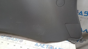 Left arch trim Toyota Sienna 11-14 dark gray, with gray insert, with curtain, rubbed, fasteners soldered off, scratches