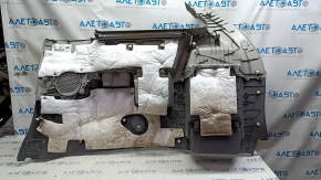 Left arch trim Toyota Sienna 11-14 dark gray, with gray insert, with curtain, rubbed, fasteners soldered off, scratches