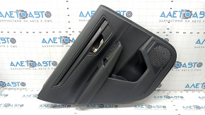 Door trim card rear left Honda CRV 23- leather black with orange stitching