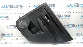 Door trim card rear right Honda CRV 23- leather black with orange stitching