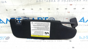 Left visor for Ford Mustang mk6 15-coupe, black, without hook, with backlight