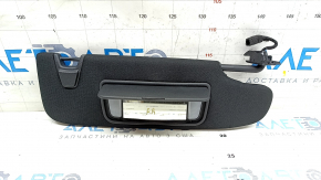 Right visor for Ford Mustang mk6 15-coupe, black, without hook, with backlight, without plug