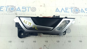 Inner door handle front left Audi A6 C8 19-21, chrome, scratches