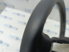 Naked steering wheel Honda CRV 23 - black leather with orange stitching under the petals