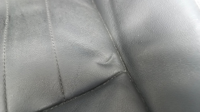 Audi A6 C8 19 driver's seat upholstery - heated, dark grey and black leather, dry cleanable, dents, tear