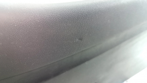 Central console armrest and cup holders Tesla Model 3 18-20 leather black, glossy overlays, scratches, bumps, without wiring