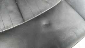 Audi A6 C8 19 passenger seat upholstery - heated, dark grey and black leather, dry cleanable, dents,