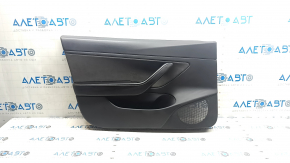 Door trim card front left Tesla Model 3 18-20 leather black, with window lift control and door opening button