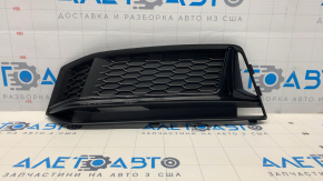 Front bumper grille left Audi A4 B9 17-19 S-line without radar