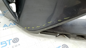 Front bumper bare Ford Mustang mk6 18-rest, graphite, scratches, broken fasteners, crack, non-standard holes