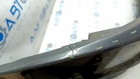 Front bumper bare Ford Mustang mk6 18-rest, graphite, scratches, broken fasteners, crack, non-standard holes